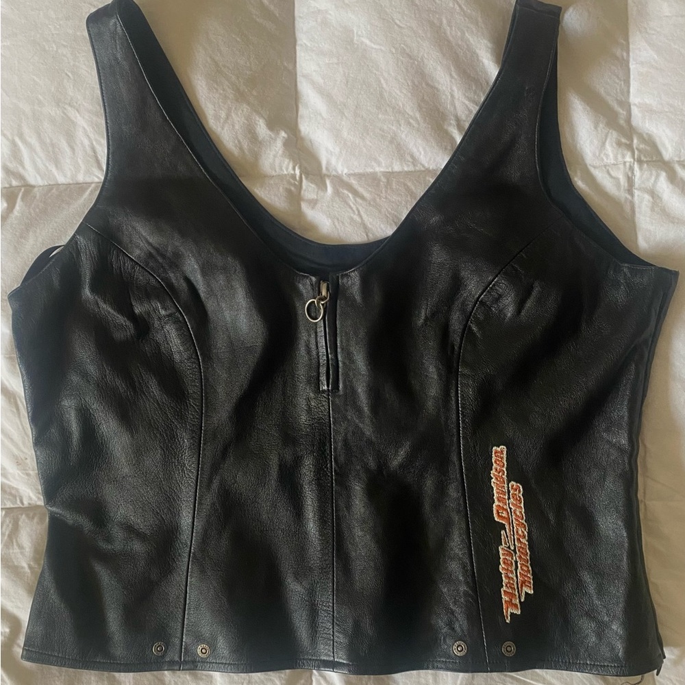 HARLEY DAVIDSON BIKER VEST/BUSTIER